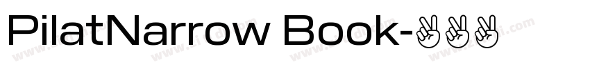 PilatNarrow Book字体转换